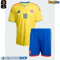 Maglie da calcio Colombia James Rodriguez #10 Prima Maglia Bambino Mondiali 2026  Manica Corta (+ Pantaloni corti)